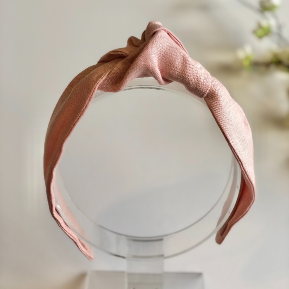 Yobys' Rose Linen Knot Headband | Handmade By Me - Picture 3 of 7